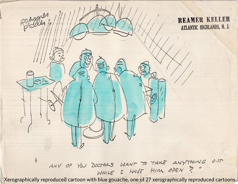 Substantial archive of cartoon artwork by American comics artist Reamer Keller