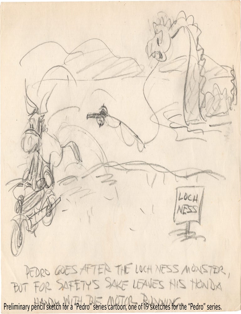 Substantial archive of cartoon artwork by American comics artist Reamer Keller