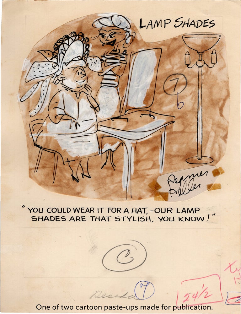 Substantial archive of cartoon artwork by American comics artist Reamer Keller