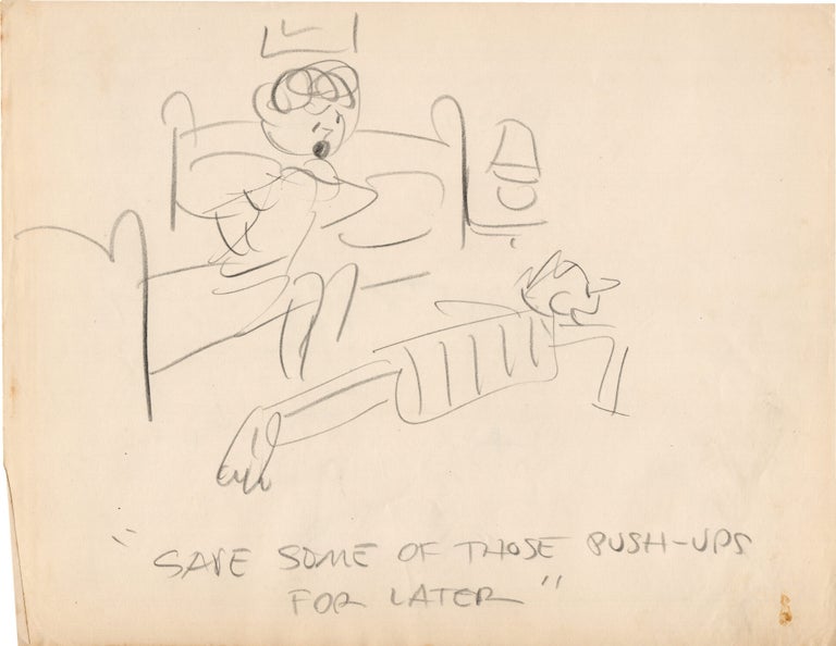 Substantial archive of cartoon artwork by American comics artist Reamer Keller