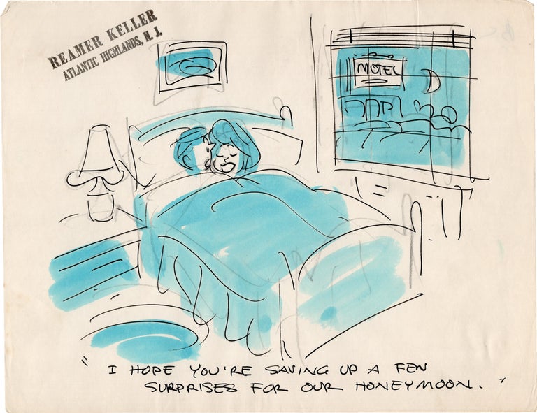 Substantial archive of cartoon artwork by American comics artist Reamer Keller
