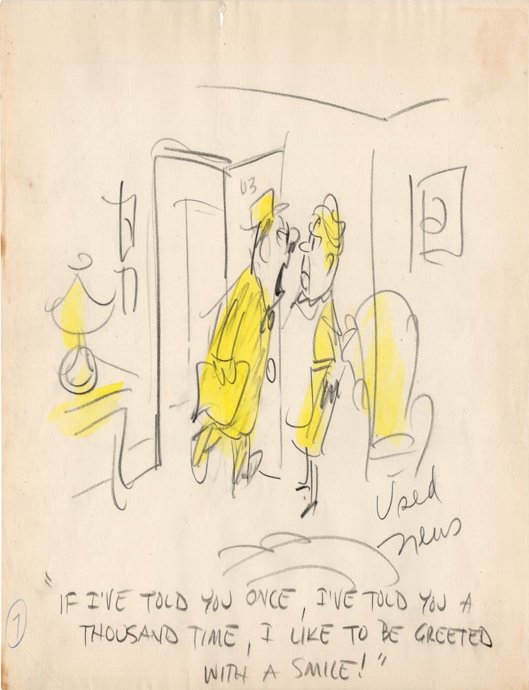 Substantial archive of cartoon artwork by American comics artist Reamer Keller