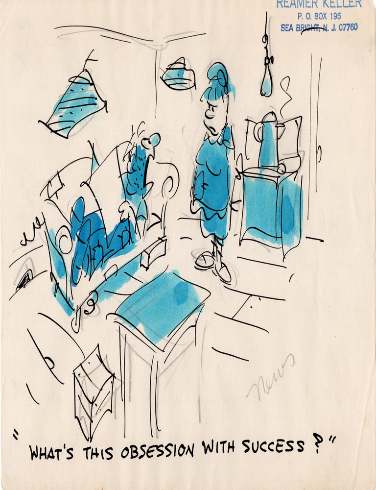Substantial archive of cartoon artwork by American comics artist Reamer Keller