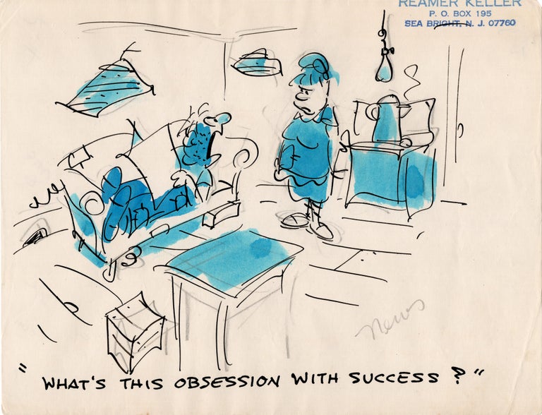 Substantial archive of cartoon artwork by American comics artist Reamer Keller