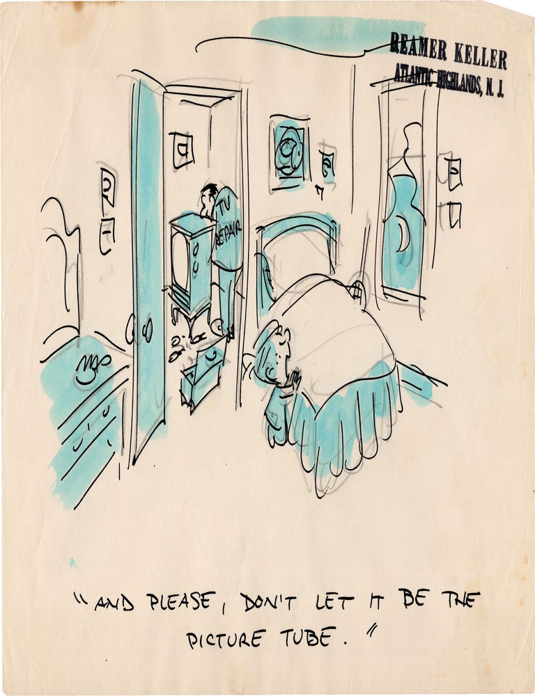 Substantial archive of cartoon artwork by American comics artist Reamer Keller
