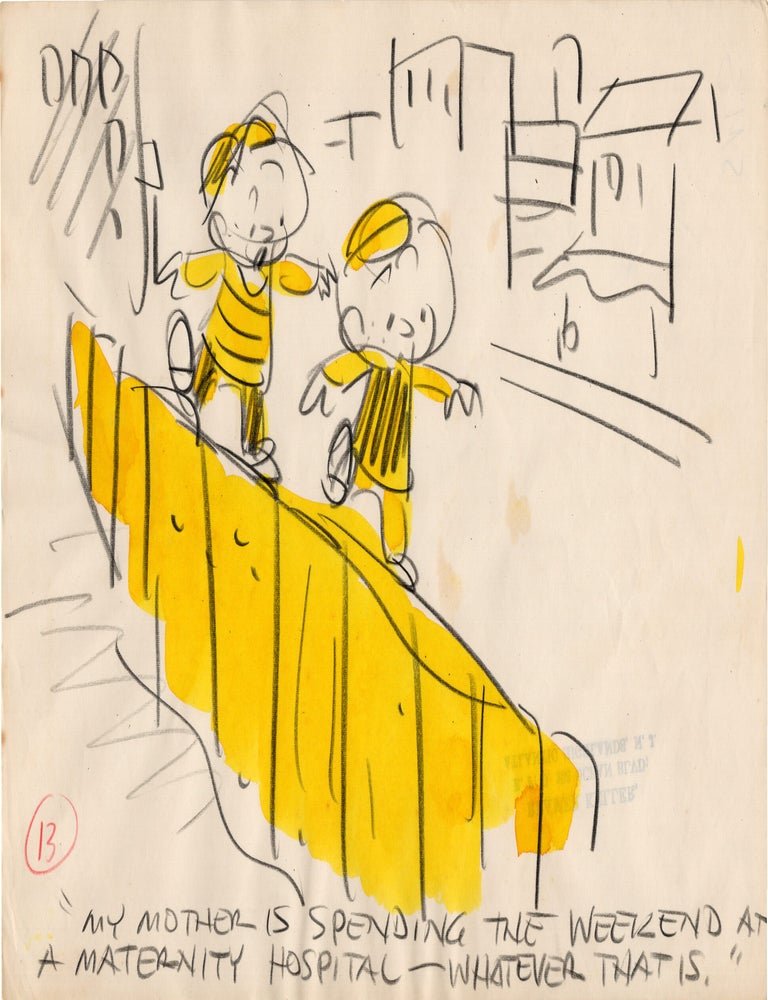 Substantial archive of cartoon artwork by American comics artist Reamer Keller