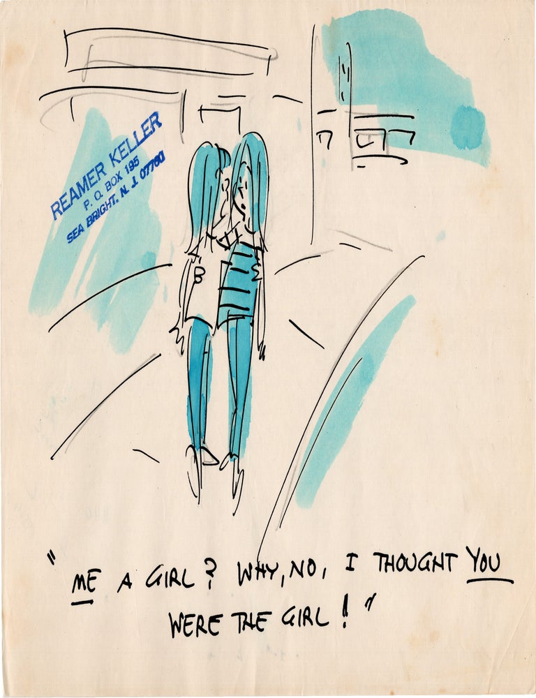 Substantial archive of cartoon artwork by American comics artist Reamer Keller