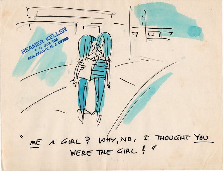 Substantial archive of cartoon artwork by American comics artist Reamer Keller