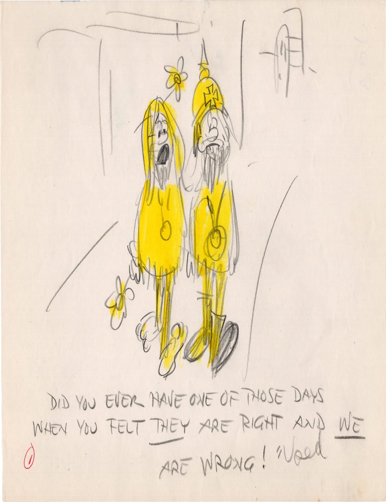 Substantial archive of cartoon artwork by American comics artist Reamer Keller
