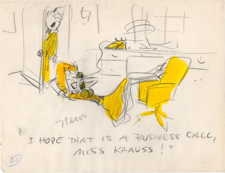 Substantial archive of cartoon artwork by American comics artist Reamer Keller