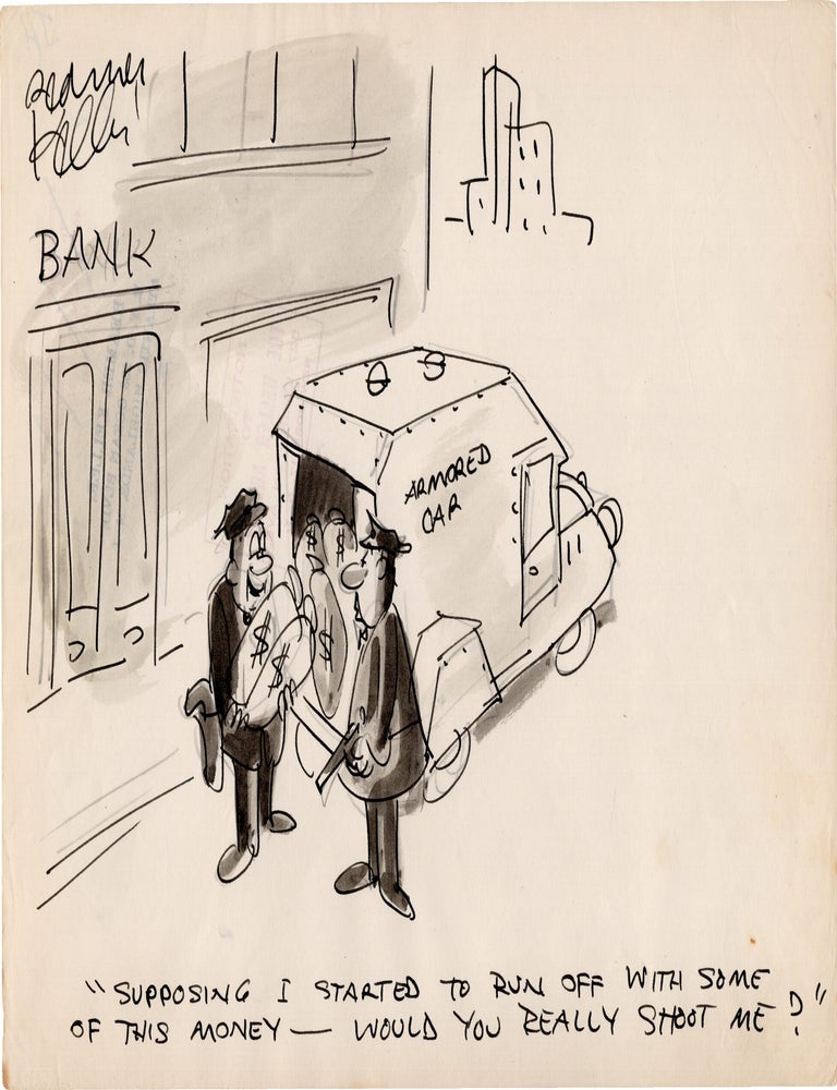 Substantial archive of cartoon artwork by American comics artist Reamer Keller