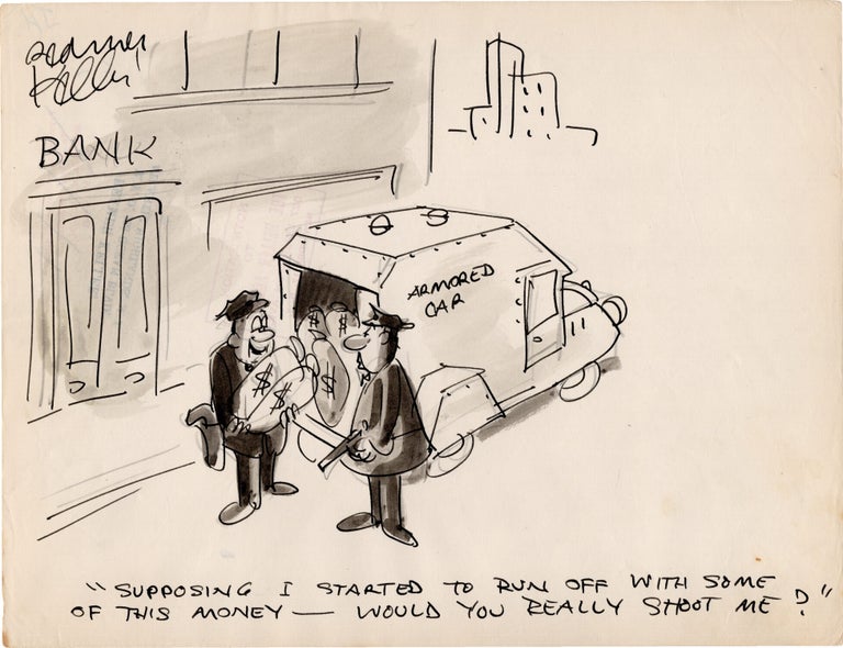 Substantial archive of cartoon artwork by American comics artist Reamer Keller