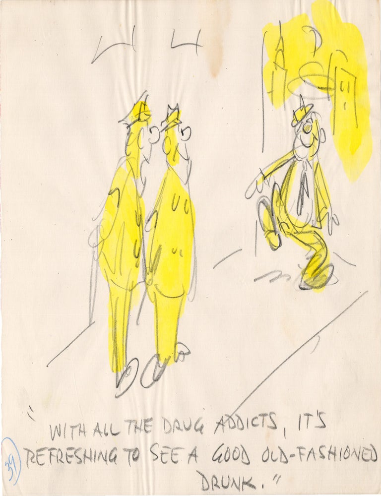 Substantial archive of cartoon artwork by American comics artist Reamer Keller