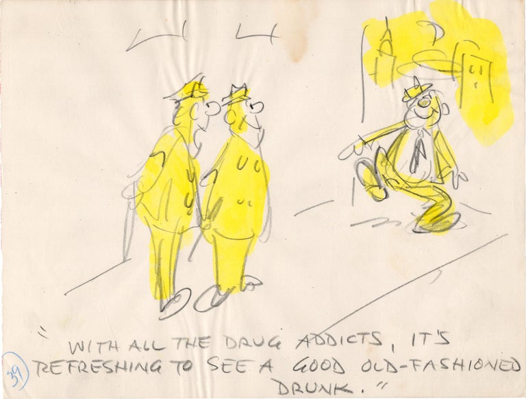Substantial archive of cartoon artwork by American comics artist Reamer Keller