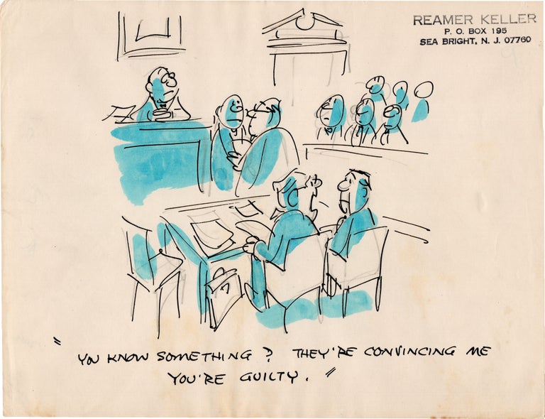 Substantial archive of cartoon artwork by American comics artist Reamer Keller