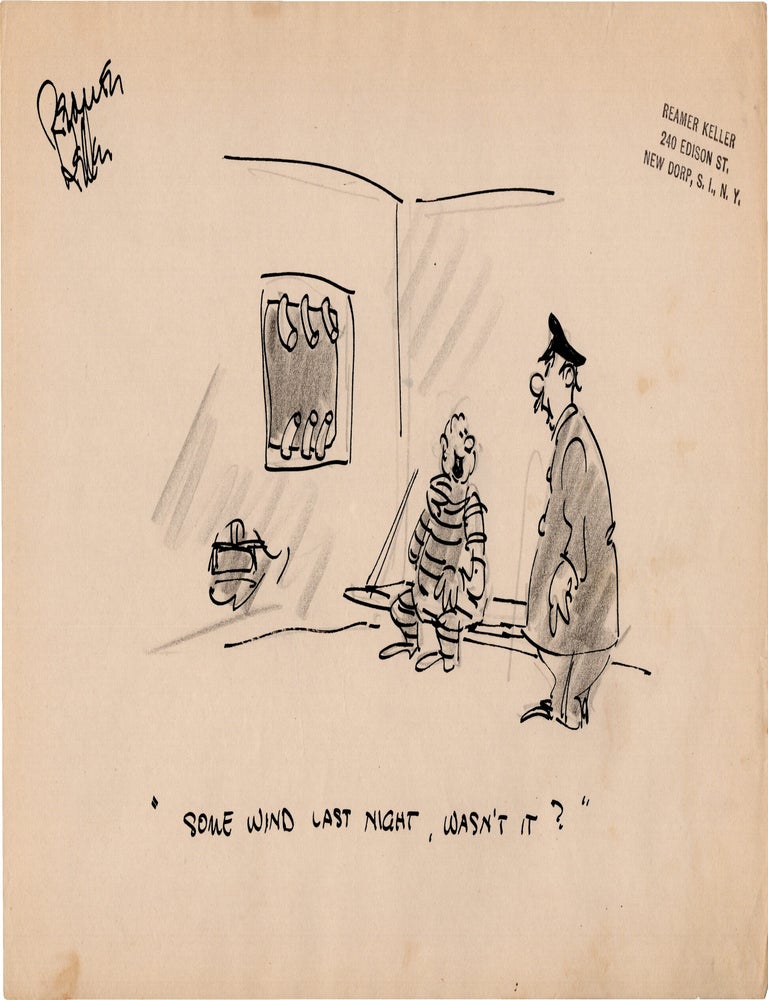 Substantial archive of cartoon artwork by American comics artist Reamer Keller
