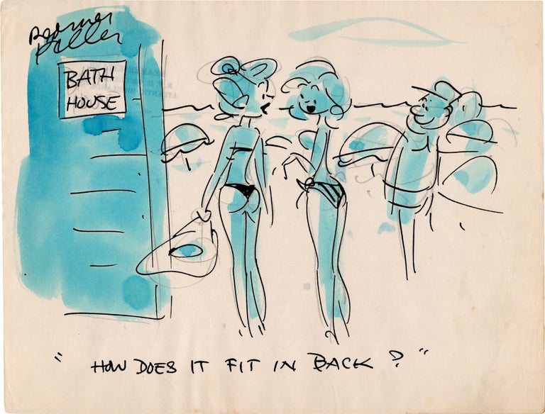 Substantial archive of cartoon artwork by American comics artist Reamer Keller