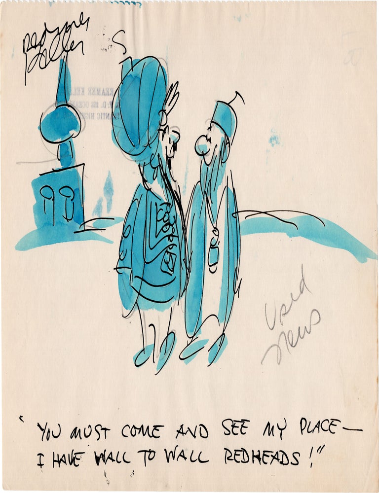 Substantial archive of cartoon artwork by American comics artist Reamer Keller