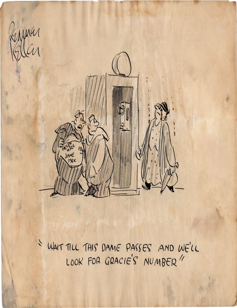 Substantial archive of cartoon artwork by American comics artist Reamer Keller
