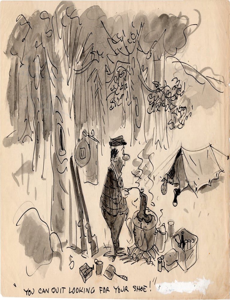 Substantial archive of cartoon artwork by American comics artist Reamer Keller