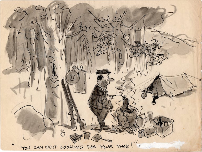 Substantial archive of cartoon artwork by American comics artist Reamer Keller