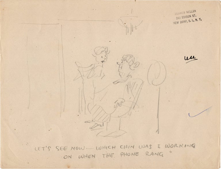 Substantial archive of cartoon artwork by American comics artist Reamer Keller
