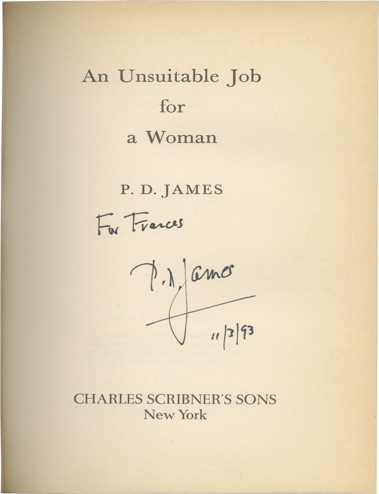 An Unsuitable Job for a Woman