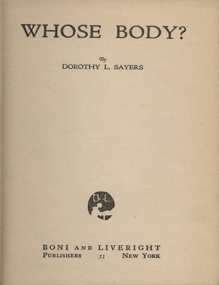 Whose Body?