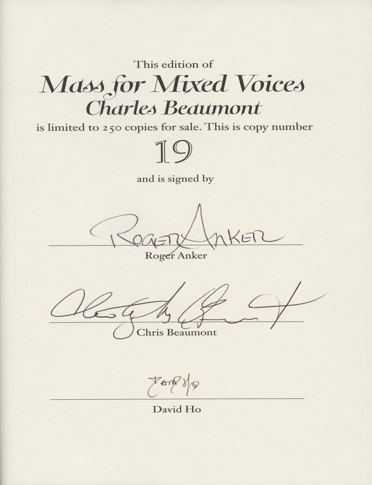 Mass for Mixed Voices