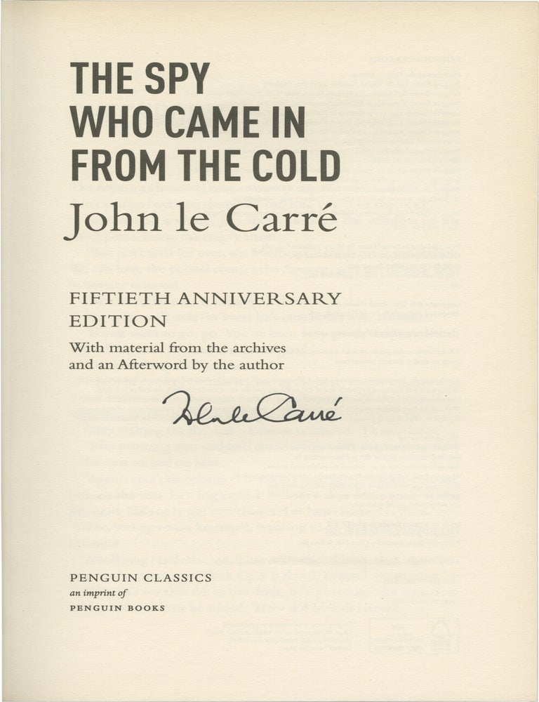 The Spy Who Came In From The Cold