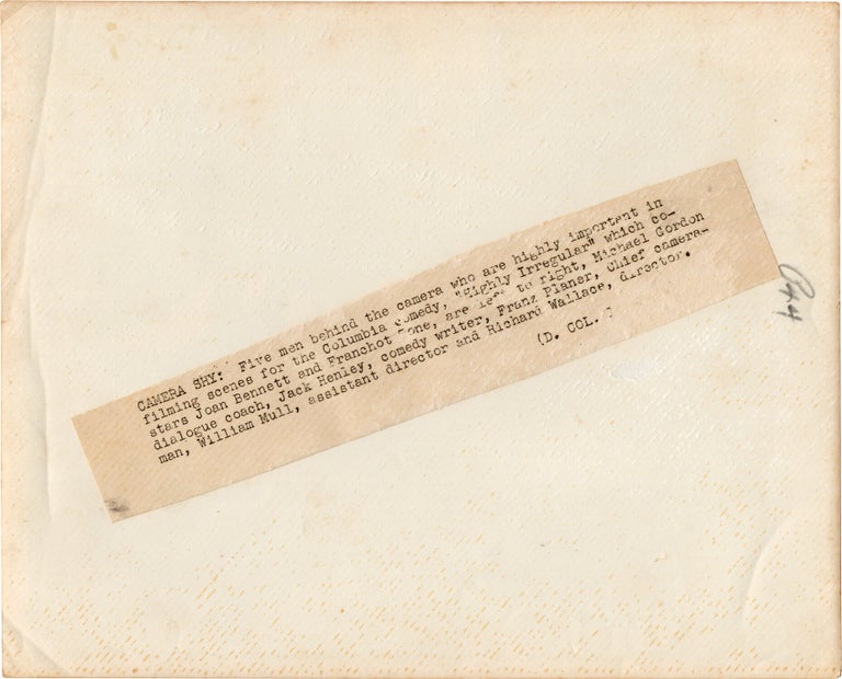 Archive of photographs belonging to screenwriter Jack Henley, circa 1920-1957
