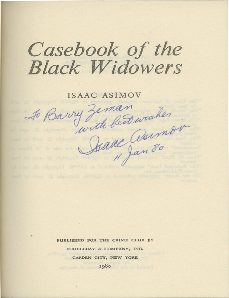 Casebook of the Black Widowers