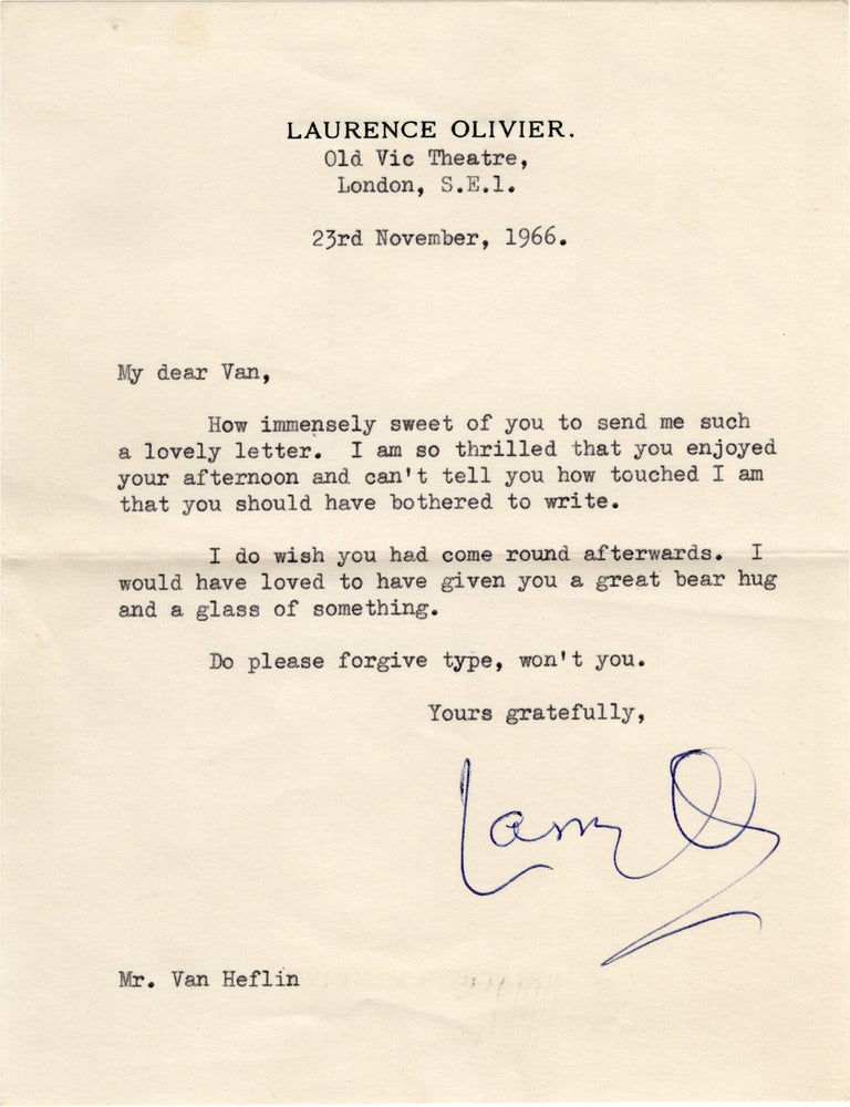 A large archive of personal paper ephemera belonging to actor Van Heflin, 1925-1971