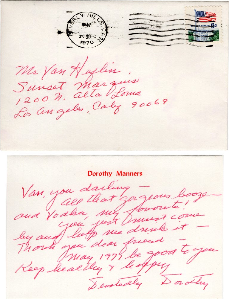 A large archive of personal paper ephemera belonging to actor Van Heflin, 1925-1971