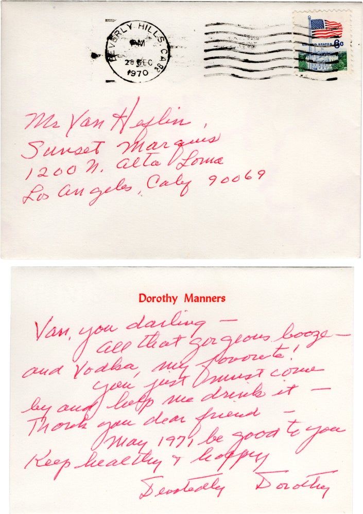A large archive of personal paper ephemera belonging to actor Van Heflin, 1925-1971