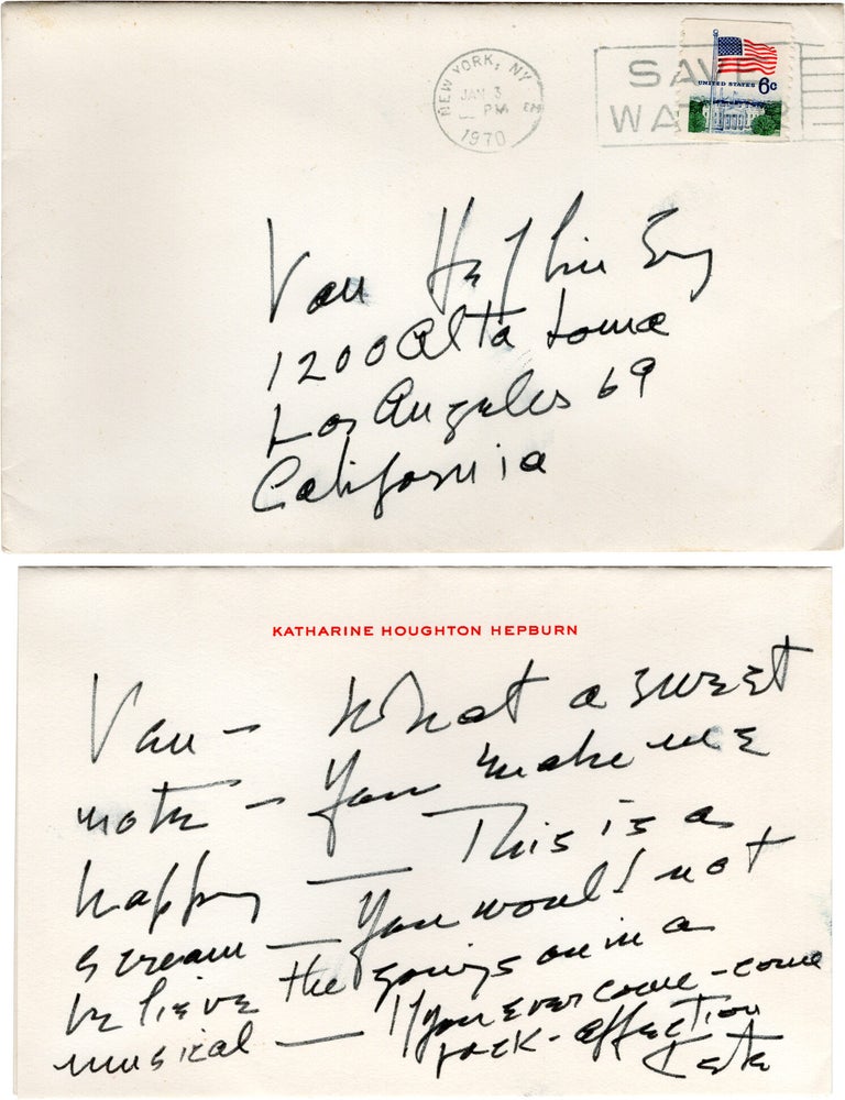 A large archive of personal paper ephemera belonging to actor Van Heflin, 1925-1971
