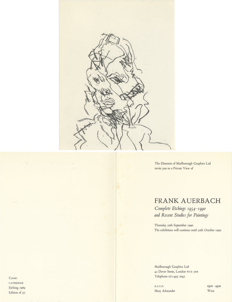 Frank Auerbach: The Complete Etchings, 1954-1990