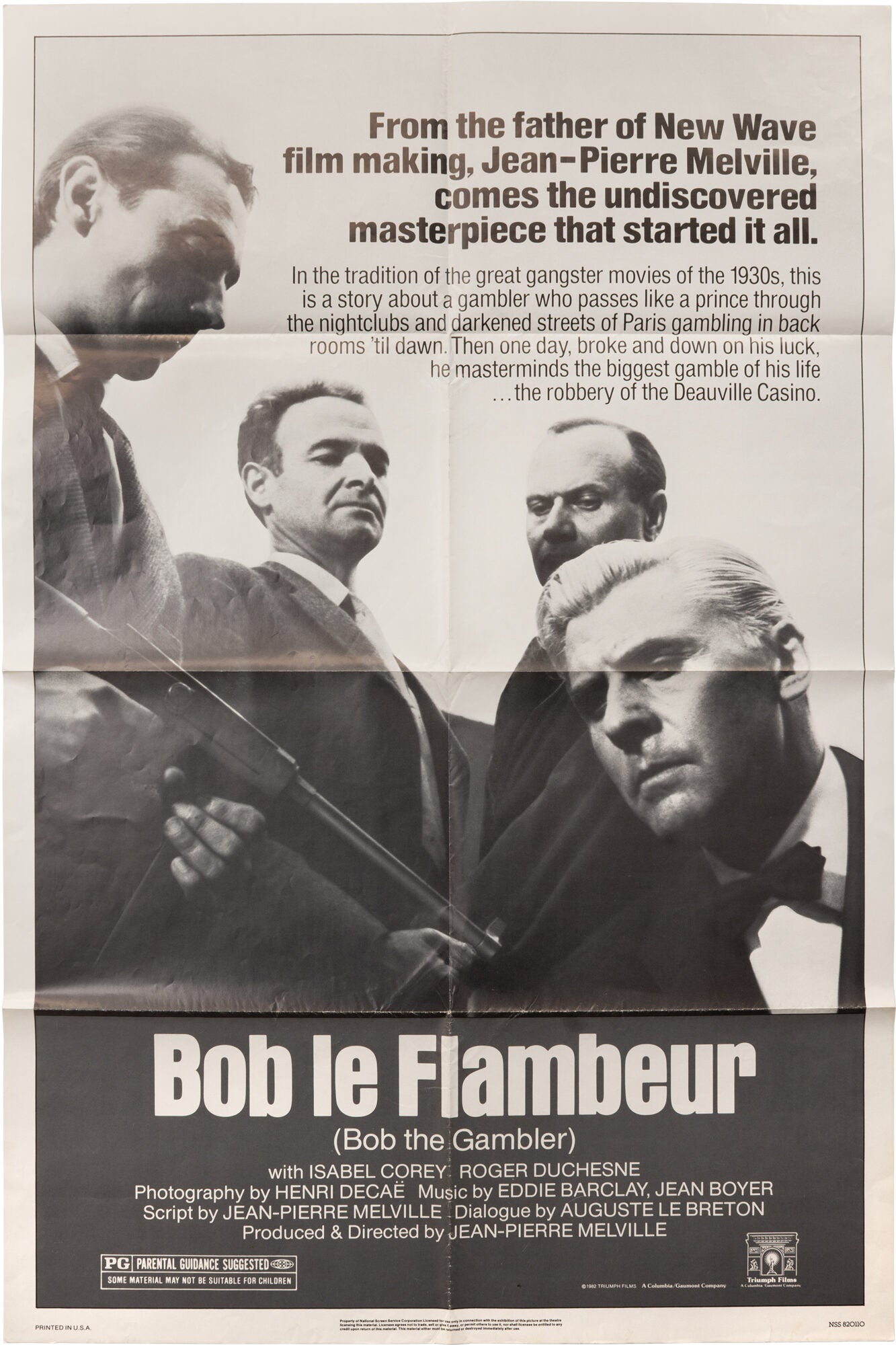 Bob Le Flambeur Bob the Gambler | Jean-Pierre Melville, Isabel Corey ...