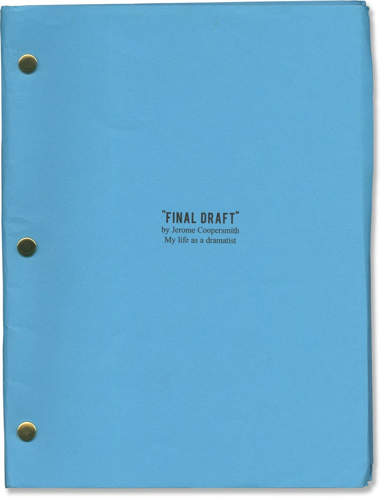 Two original typed memoirs signed, written for family members by screenwriter Jerome Coopersmith