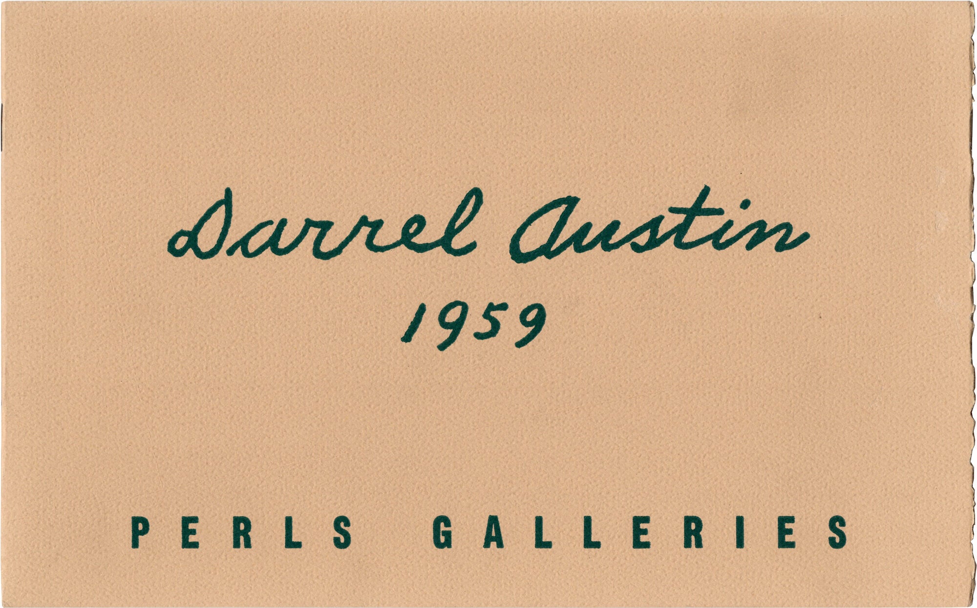Darrel Austin 1959 | Darrel Austin, Perls Galleries | First Edition