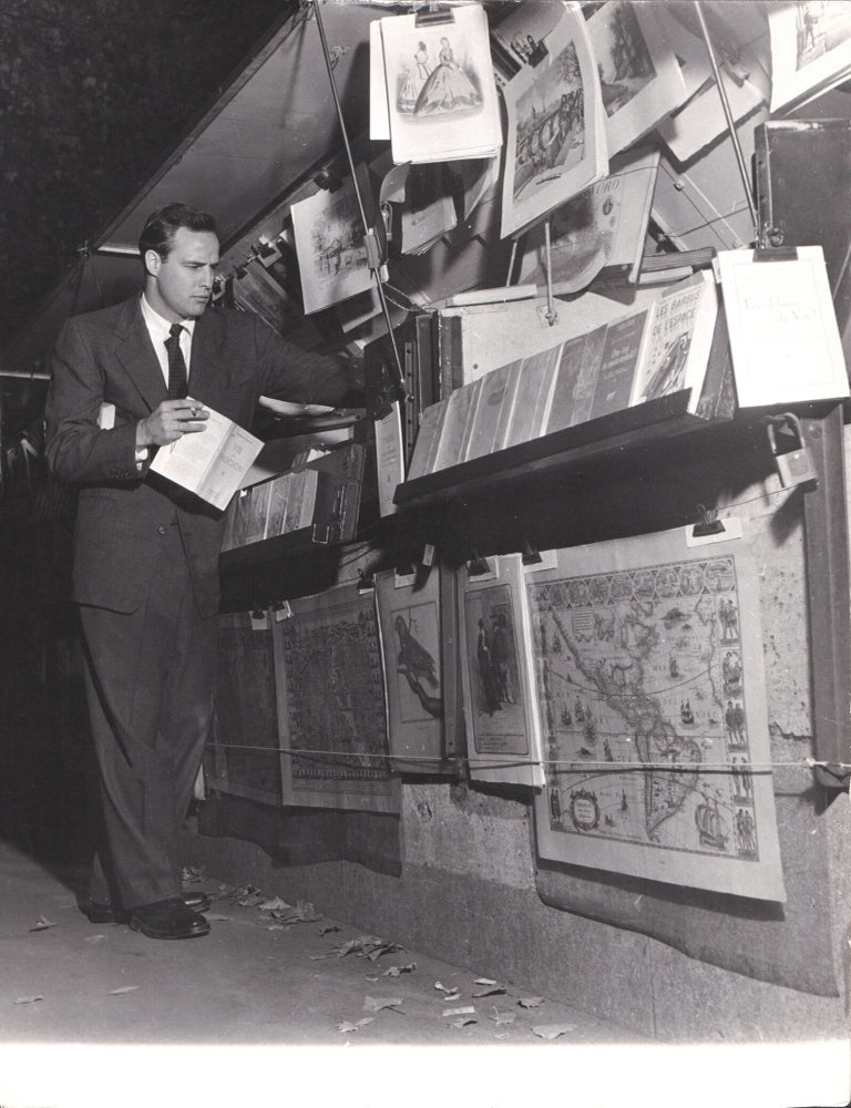 Original photograph of Marlon Brando in Paris, 1954