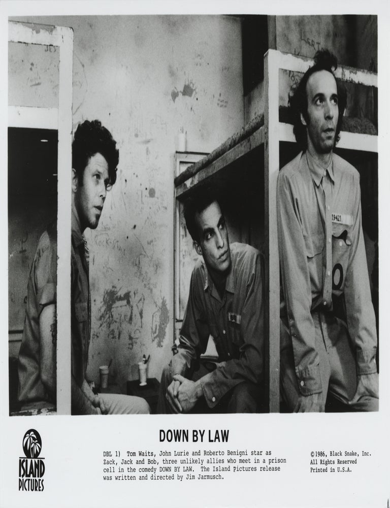 Book #170424] Down by Law (Seven original photographs from the 1987 film). Jim Jarmusch, Tom...