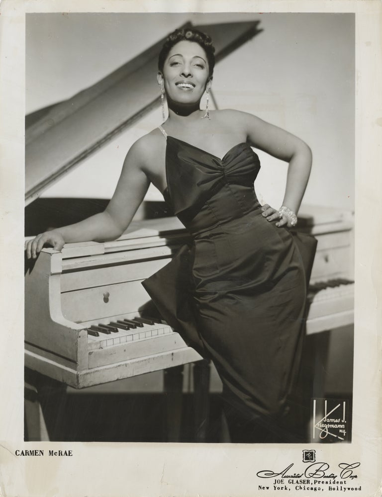 Book #170428] Eleven original publicity photographs of jazz vocalist Carmen McRae. Carmen McRae,...