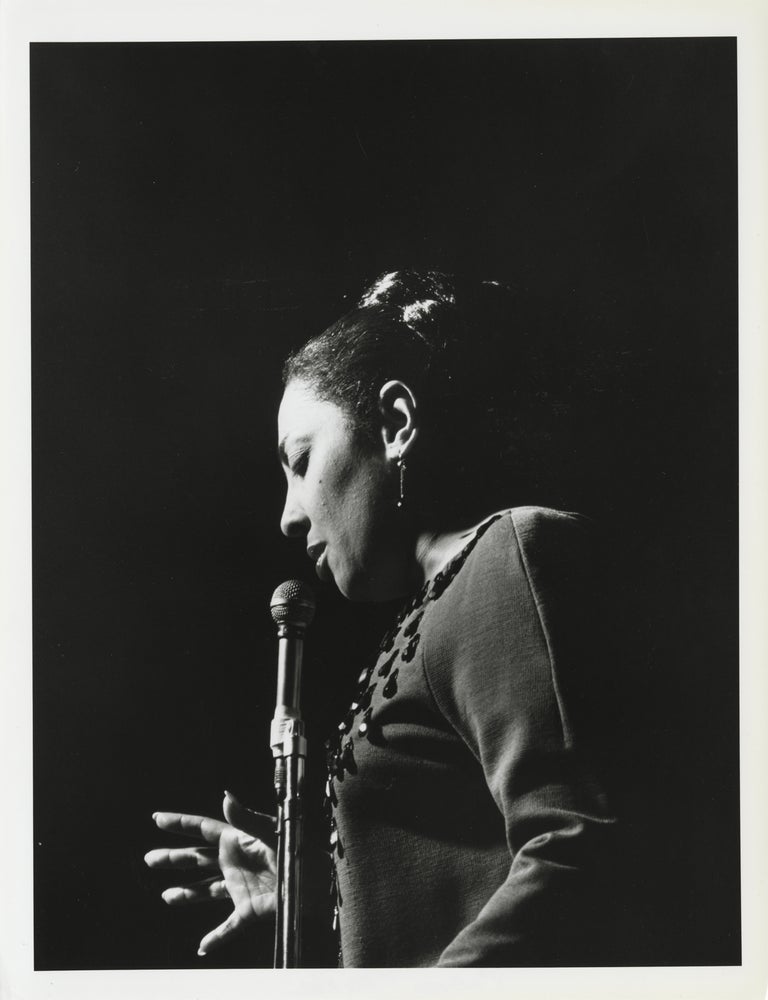 Eleven original publicity photographs of jazz vocalist Carmen McRae