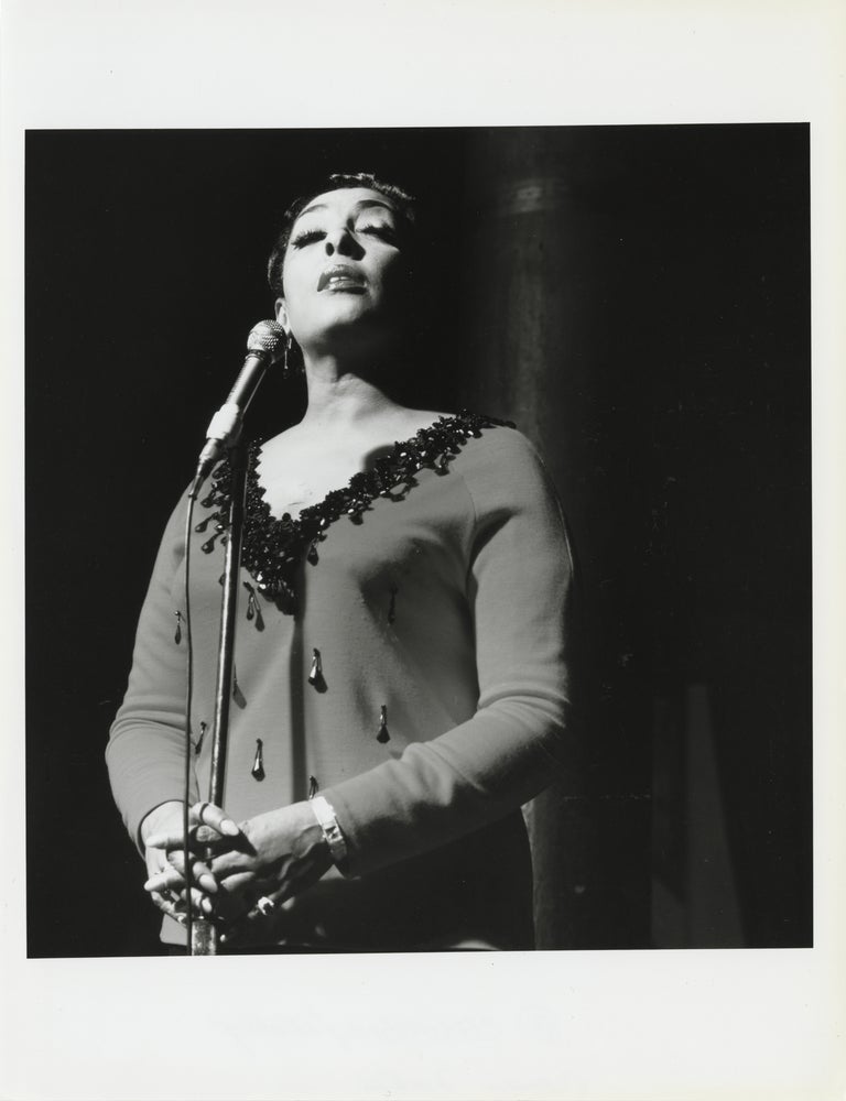 Eleven original publicity photographs of jazz vocalist Carmen McRae