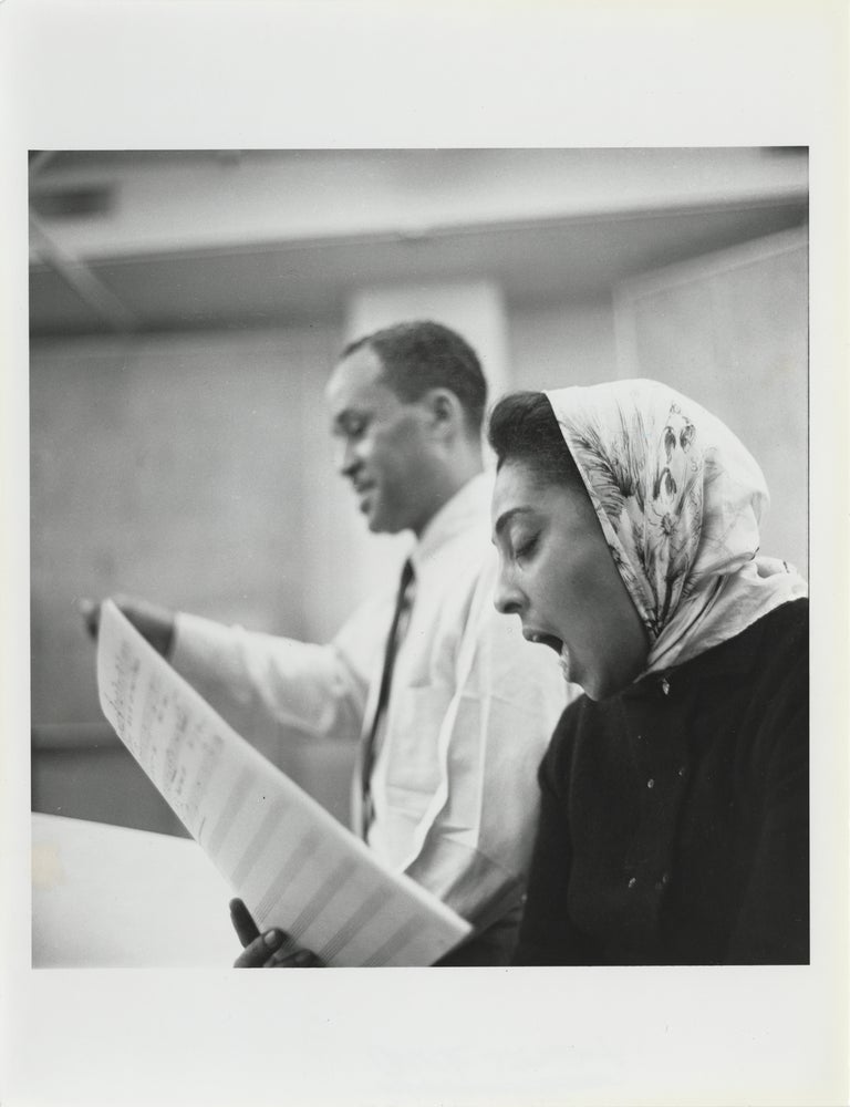 Eleven original publicity photographs of jazz vocalist Carmen McRae