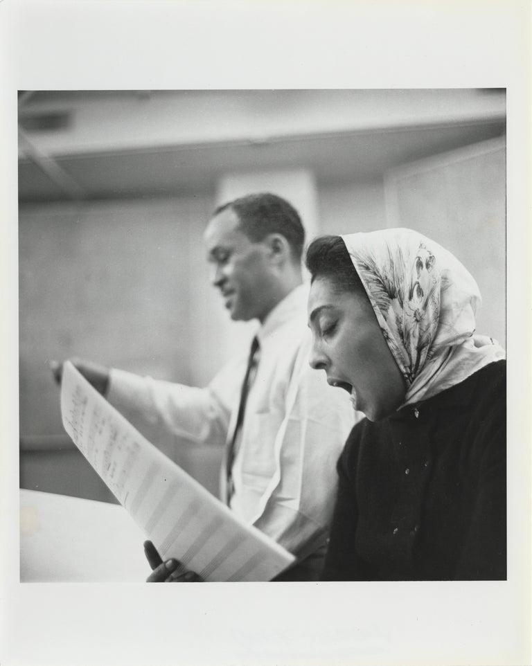 Eleven original publicity photographs of jazz vocalist Carmen McRae