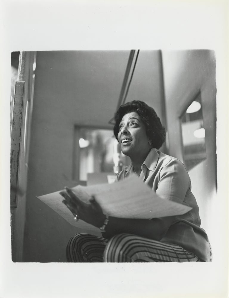 Eleven original publicity photographs of jazz vocalist Carmen McRae