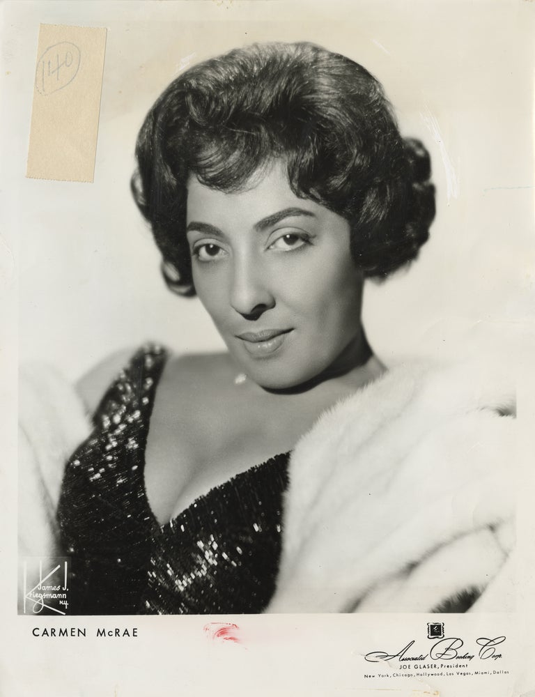 Eleven original publicity photographs of jazz vocalist Carmen McRae