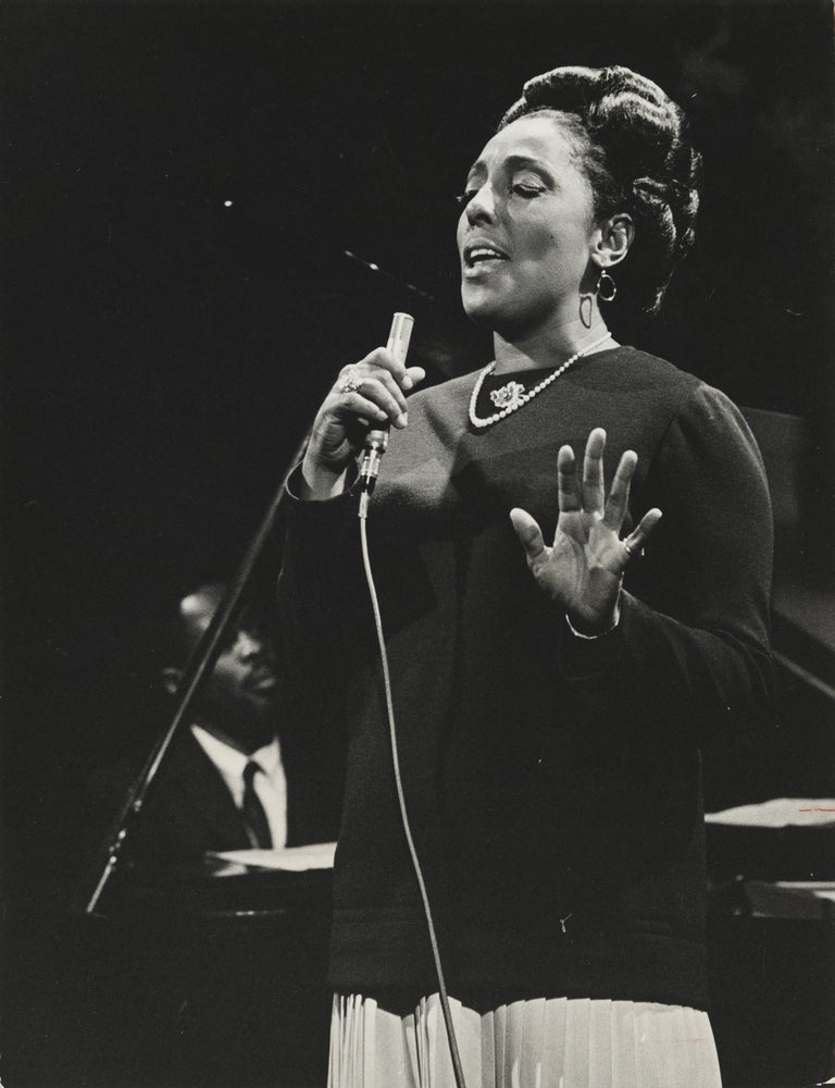 Eleven original publicity photographs of jazz vocalist Carmen McRae
